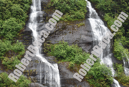 Alaska -  Waterfall and Rocks
